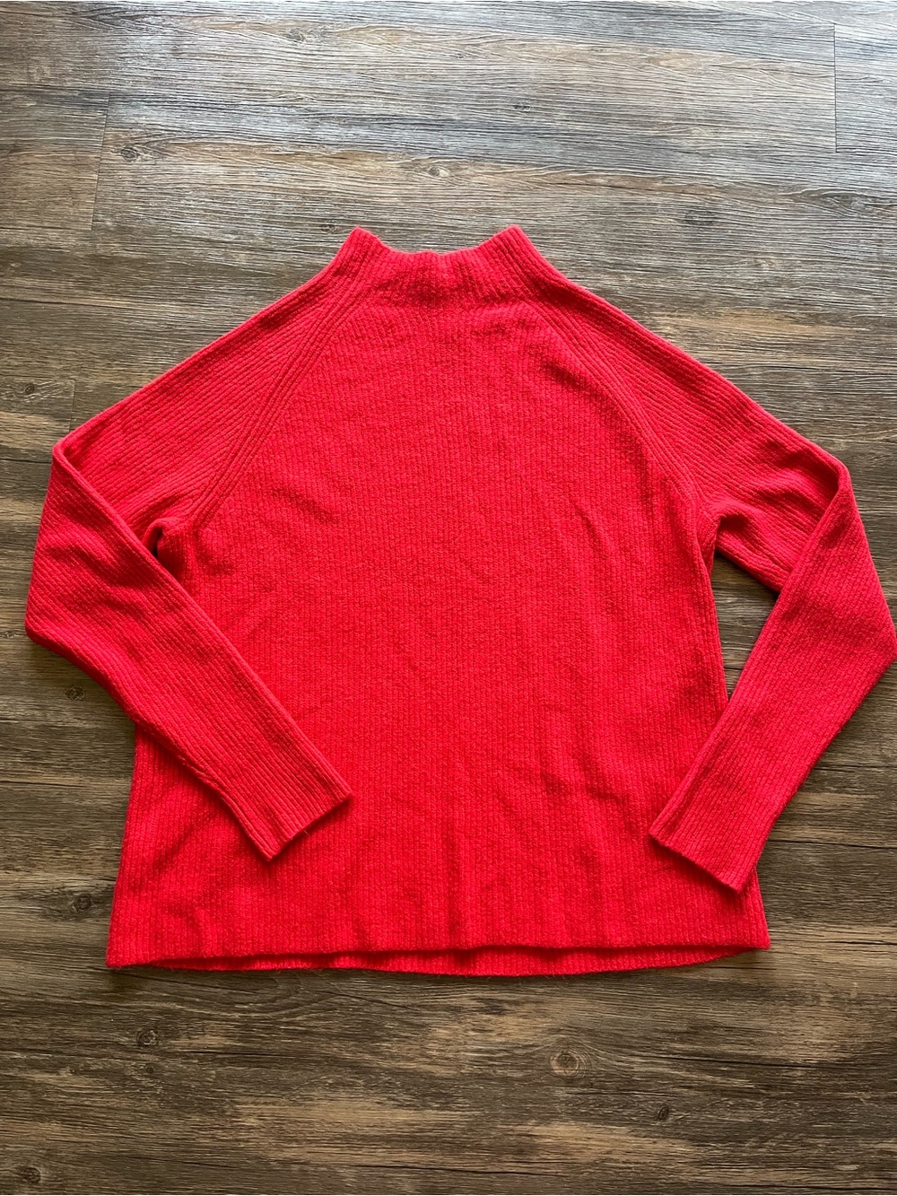 Halogen Red Mock Neck Pullover Sweater